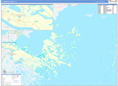 St. Bernard Parish (County), LA Digital Map Basic Style